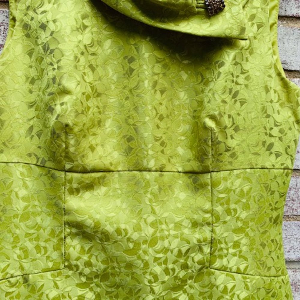 🎉HP🎉Citrine green Tahari dress size 8  - NWT - Picture 4 of 16